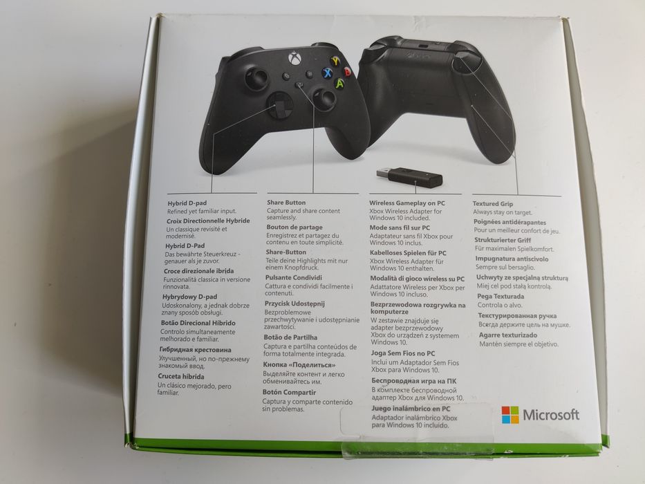 Pad/kontroler Xbox Series X/S + oryginalny Adapter PC Microsoft | NOWY