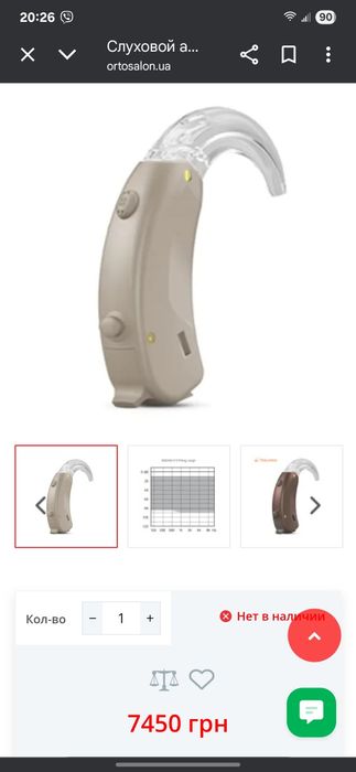 Слухові аппарати Widex, Axon...