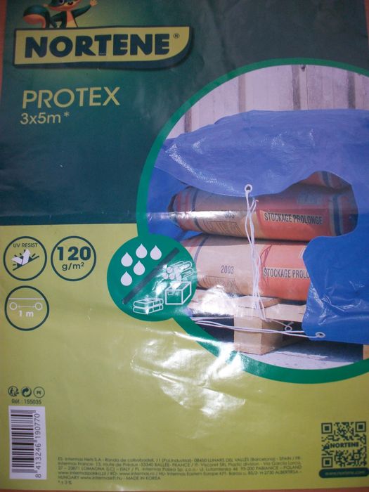 Capa Nortene PROTEX 120 3mx5m, NOVA a estrear.