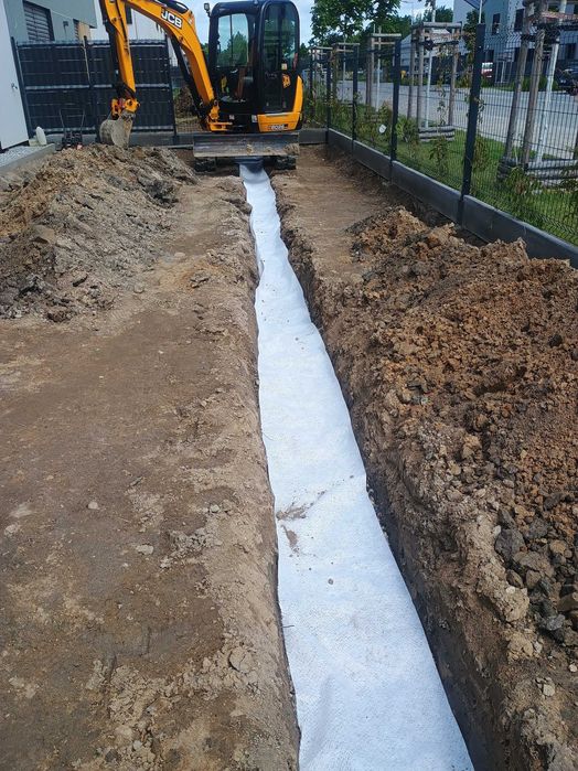 Drenaże, odwodnienia, przyłącza wodne, skarpowanie, niwelacja SOLIDNIE