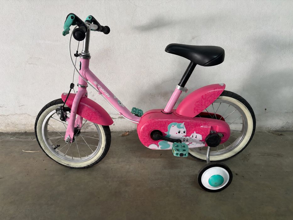 Bicicleta Criança B’TWIN Unicorn 14” – Rodinhas Incluídas