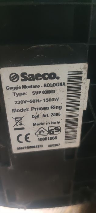 Ekspres SAECO primera ring cappuccino