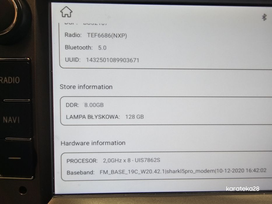 Radio samochodowe z androidem HIZPO S8