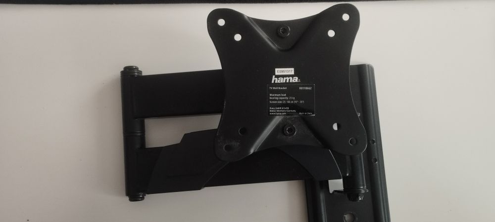 Uchwyt wieszak na  monitor telewizor firmy hama 22-66 cm 10 - 16 cali