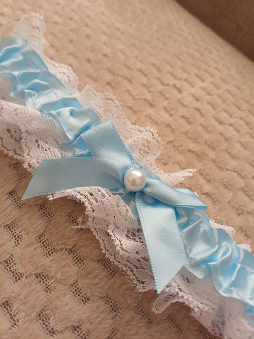 Podwiązka jasnoniebieska