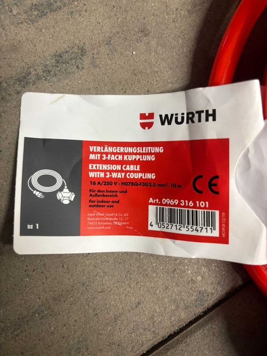 kable 25m 2szt Wurth