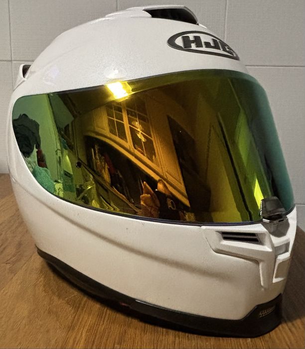 Capacete  branco pérola HJC  RPHA 70 em ótimo estado, tamanho 60/61