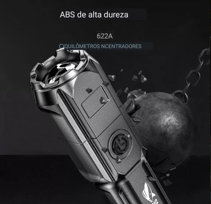 Tactical LED T6 Flashlight, 2000 Lumens, Rechargeable Battery64752333543041121