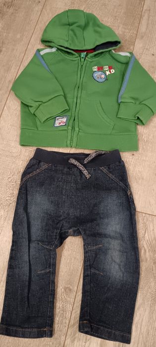 Zestaw niemowlęcy, spodnie +bluza, 68