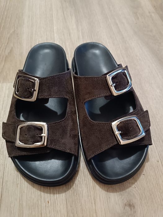 Шльопанці замшеві