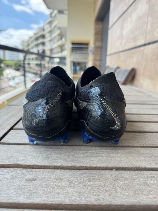 Nike Phantom GX Elite FG Preto/Azul – Tamanho 43 – Como Novas