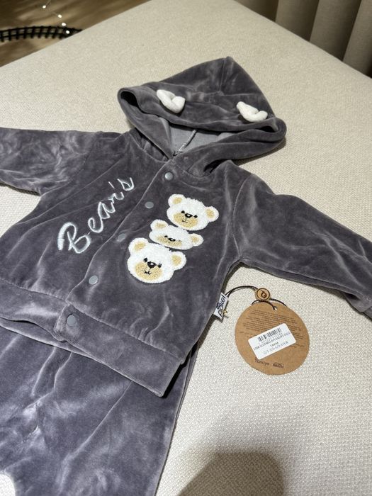 Велюровий костюм 6-9 міс 74 розмір