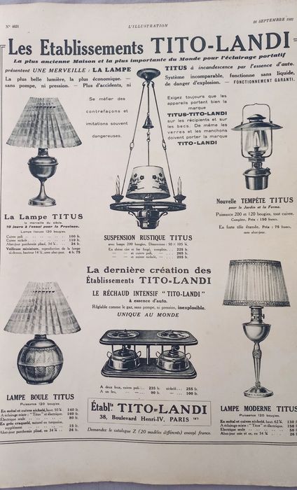 L'ILLUSTRATION - Maio 1930, Setembro 1931