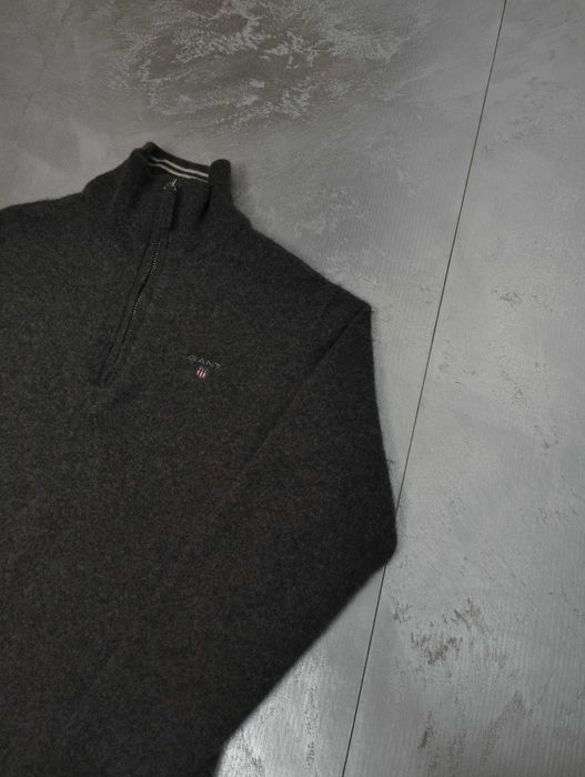 Damski halfzip golf rozpinany Gant S wełniany