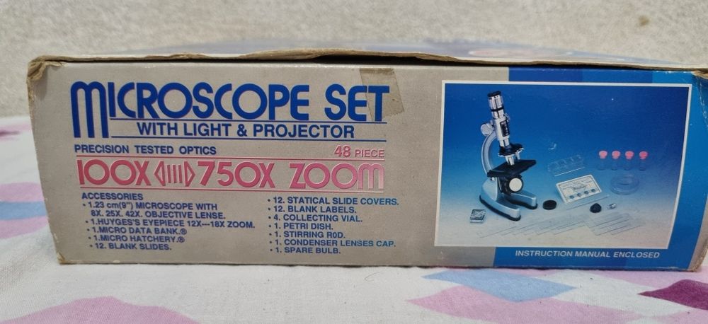 Microscopio Set em bom estado