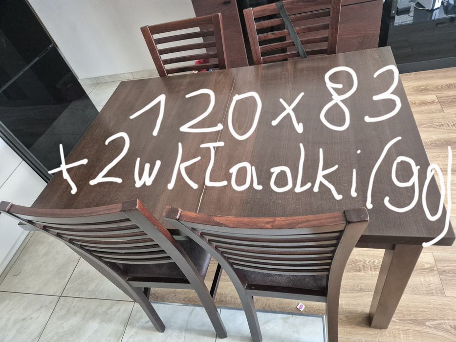 Stół + 6 krzeseł