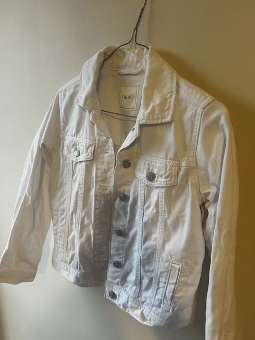 Biała kurtka jeansowa Next