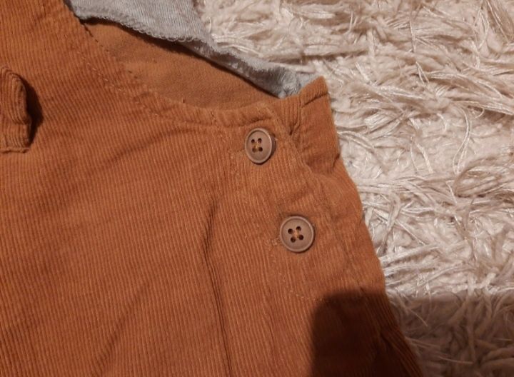 Spodnie chłopięce na szelkach ogrodniczki