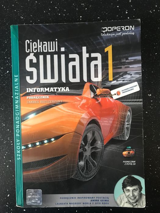 Informatyka Ciekawi świata 1. Podręcznik, zakres rozszerzony, CD.