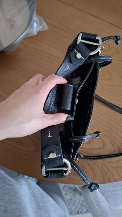 Mala Zara Preta com corrente