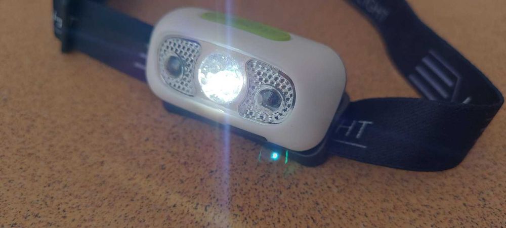 Фонарик налобный с функцией жестового управления, на аккумуляторе