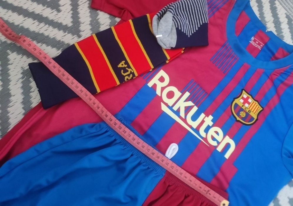 Strój piłkarski FC Barcelona Griezmann 7 dobry na rozmiar 146-164