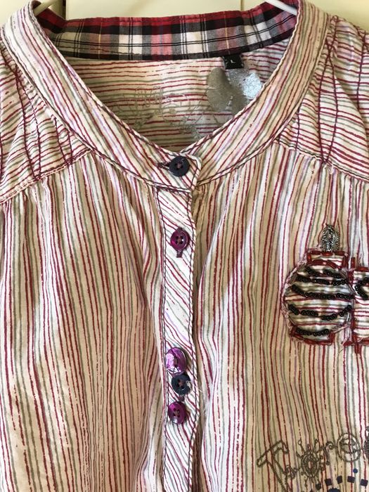 Bluzka Desigual z bawełny