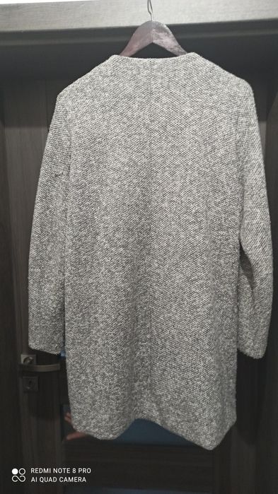Krótki lekki płaszczyk sweterkowy ZALANDO r. XL