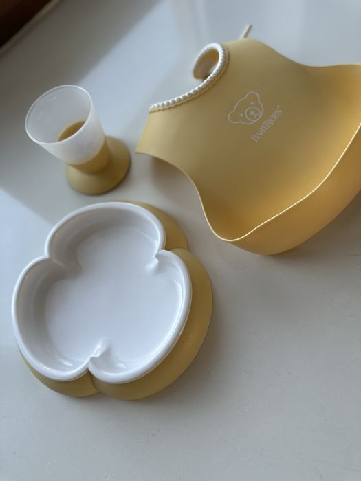 BabyBjorn Zestaw obiadowy Powder Yellow