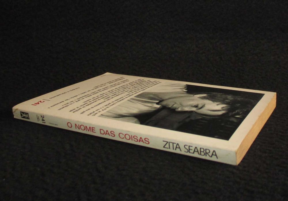 Livro O Nome das Coisas Zita Seabra 1ª edição 1988