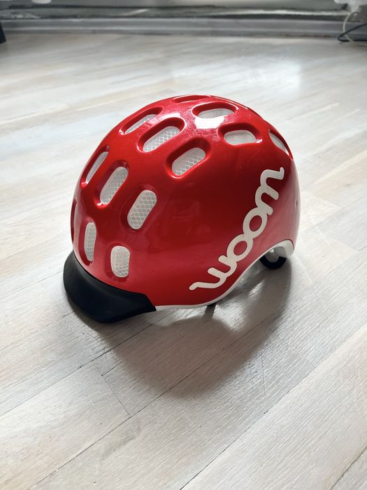 Kask dziecięcy Woom S 50–53 cm, czerwony