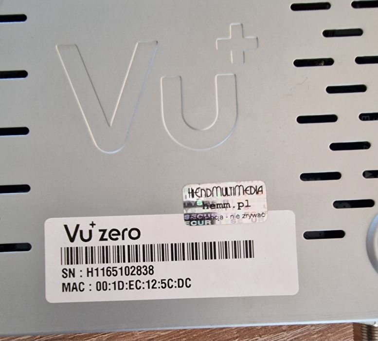 Dekoder Vu Zero satelitarny, tuner