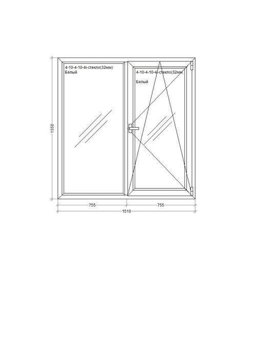 Окно металлопластиковое