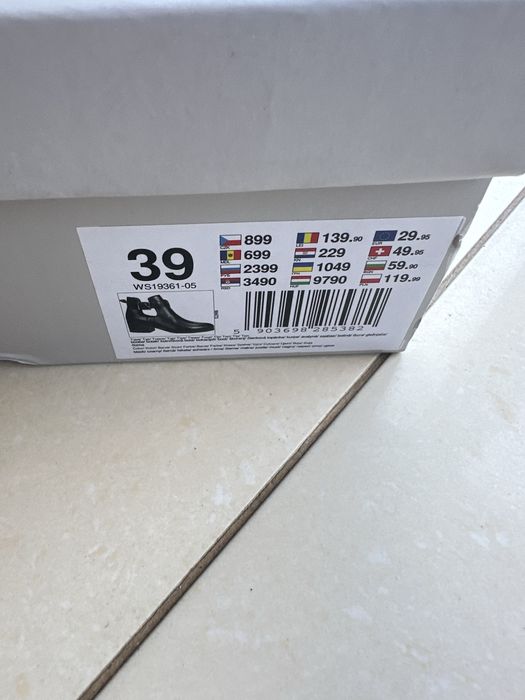 Buty czarne botki ccc ekoskóra