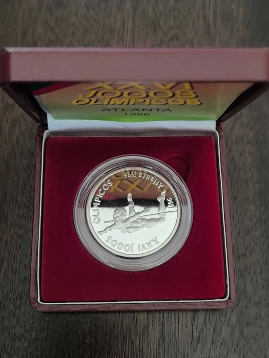 Moeda de prata PROOF – 200$00 – XXVI Jogos Olímpicos Atlanta – 1996