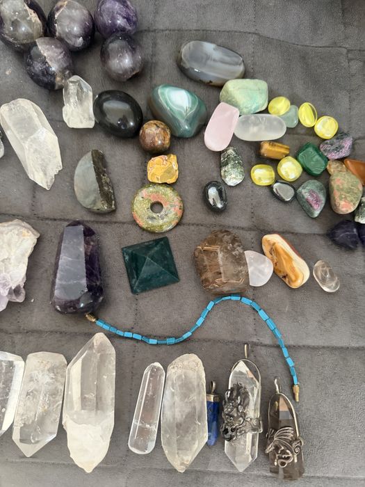Zestaw minerałów , mineraly