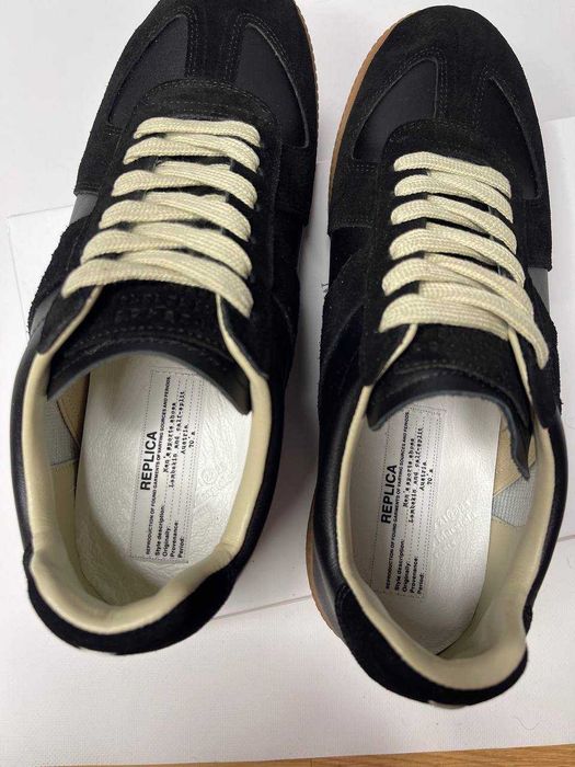 Maison Margiela Replica Gats кеди чорні кросівки кеды черные кроссовки