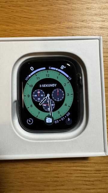 Apple Watch 7 LTE GPS Celluar green aluminium and ceramic case 45mm