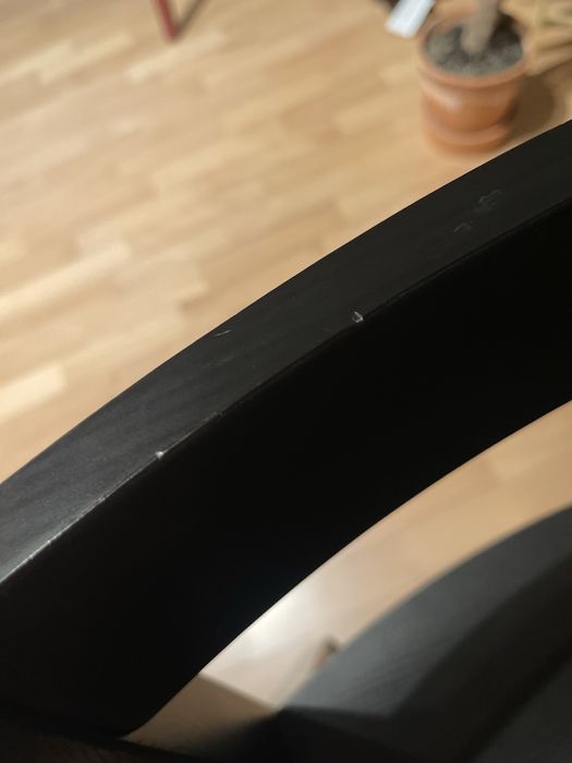 komplet 2 czarnych hokerów wysokich stołków IKEA NORDVIKEN