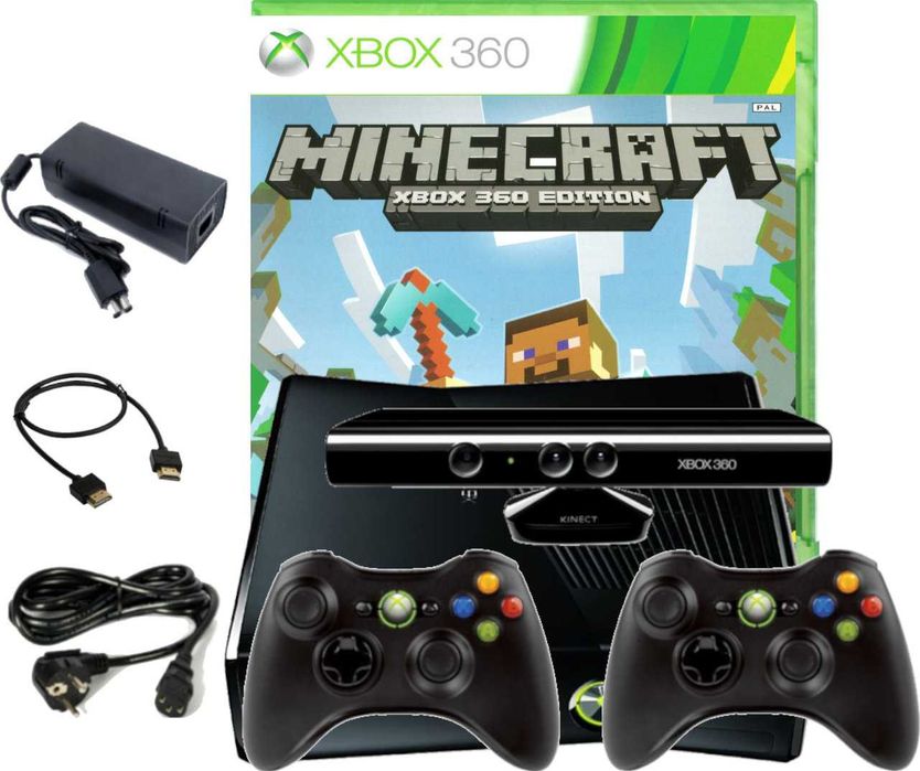 KONSOLA XBOX 360 4TB z grami 800+ GIER/zasilacz/2xpad/RGH/Kinect EMULATORY
