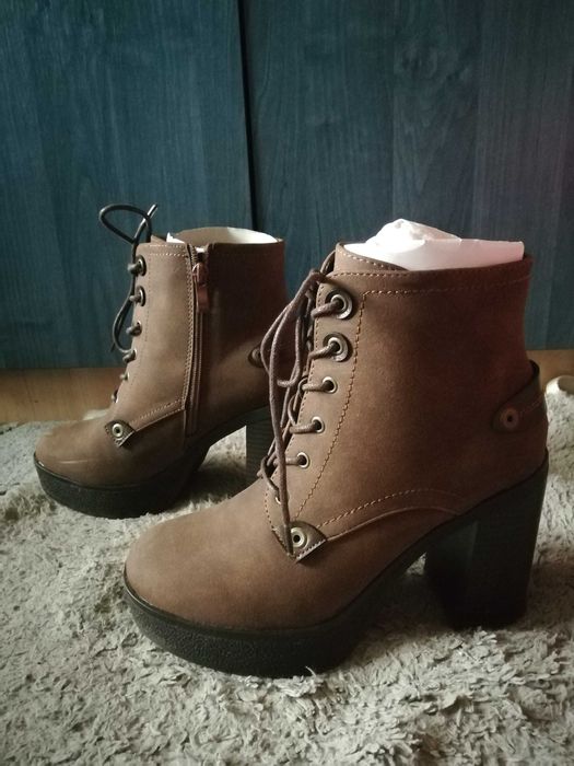 Botki nowe brązowe