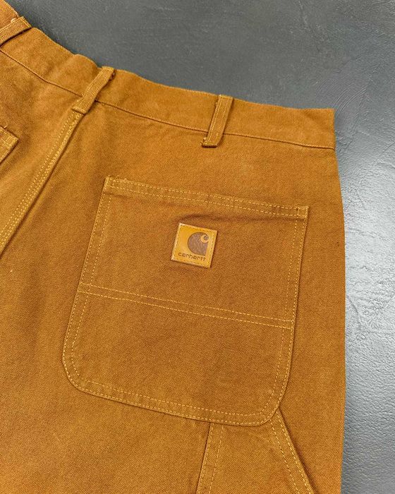 Штани Carhartt WIP B11 Washed Duck Work Dungaree Brown