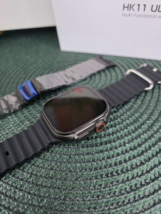 Smartwatch męski HK Ultra3 , AMOLED 2,12” • 2 paski • NOWY