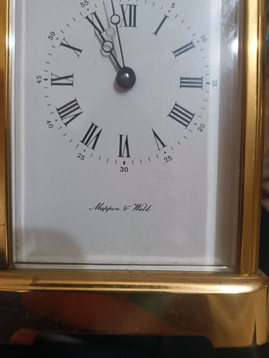 Часы каретные Mappen and Welt бронза стекло