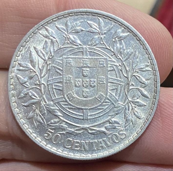 Moeda 1537 - 50 Centavos 1914 Prata
