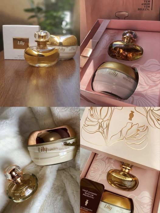 Hidratante e perfume Lily