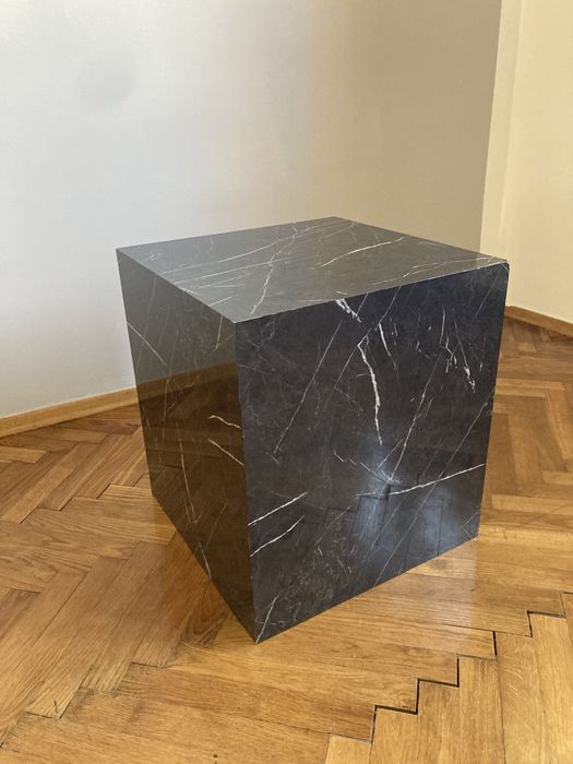 Stolik kawowy - podstawa - czarny marmur 45x45x50 !