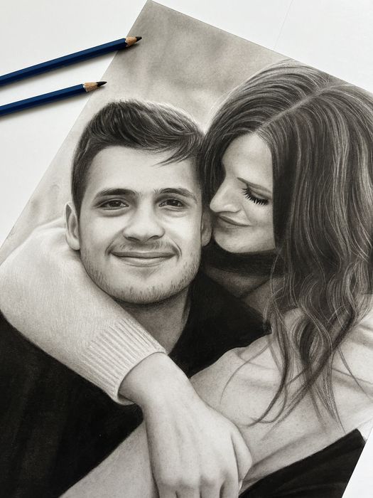 Картина / портрет по фото / ручна робота / подарунок / 8 березня