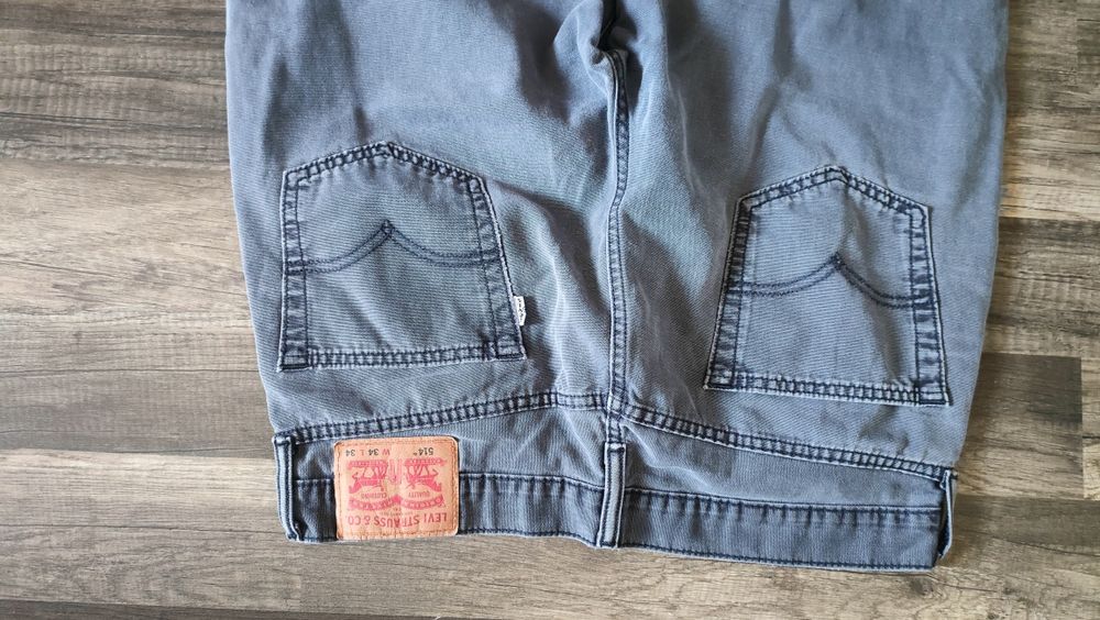 klasyczne szare spodnie LEVI'S 514 34/34