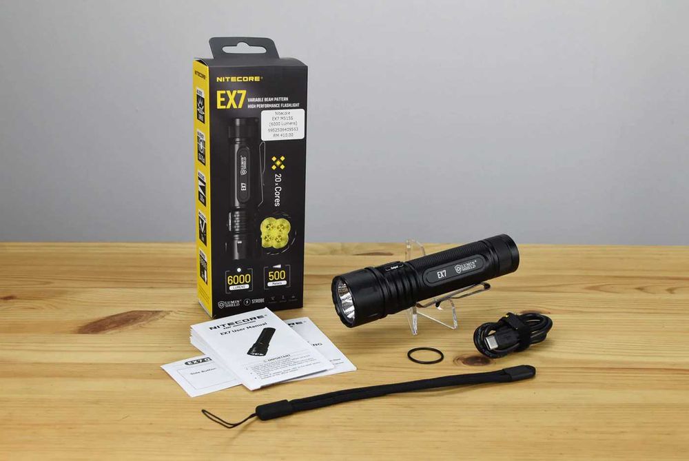 NITECORE EX7 Ліхтар що Фокусується 6000 Люмен з АКБ NL2155HP/NL2160HP